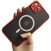 Etui Bizon Case Hybrid MagSafe do Apple iPhone 14 Plus, czerwone