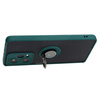 Etui z uchwytem na palec Bizon Case Hybrid Ring do Xiaomi Redmi Note 12 Pro 5G, przydymione z ciemnozieloną ramką