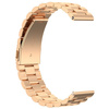 Pasek ze stali nierdzewnej do smartwatcha, Bizon Strap Watch Aura, Quick Release 18 mm, różowozłoty