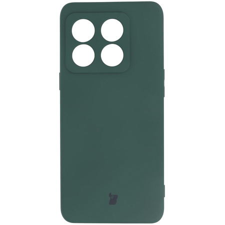 Etui Bizon Case Silicone do OnePlus 10T, ciemnozielone