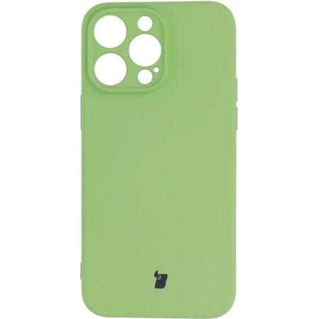 Etui Bizon Case Silicone do iPhone 14 Pro Max, jasnozielone