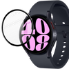 Szkło hybrydowe Bizon Glass Watch Edge Hybrid dla Galaxy Watch 6 44mm, czarne