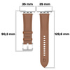 Skórzany pasek Bizon Strap Watch Casual do Apple Watch 44/45/46/49 mm, jasnobrązowy