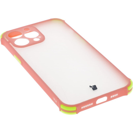 Etui Bizon Case AntiShock Hybrid do iPhone 13 Pro Max, jasnoróżowe