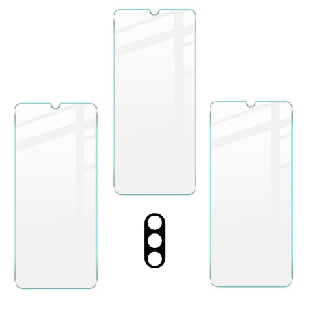 3x Szkło hartowane + szybka na aparat Bizon Glass Clear Pack do Galaxy A13 5G