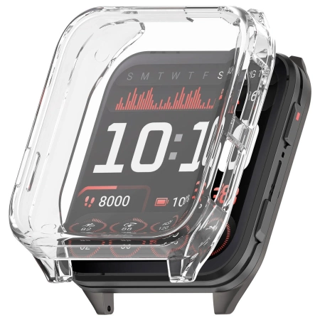 Etui z osłoną ekranu Bizon Case Watch Felipe do Garmin Venu X1, przezroczyste