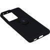 Etui Bizon Case Silicone Ring do Galaxy S21 Ultra, czarne