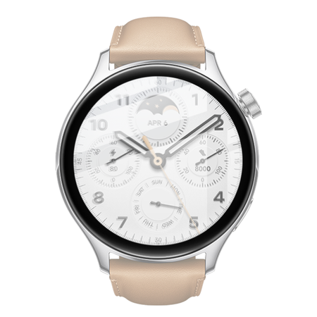 Szkło hybrydowe Bizon Glass Watch Edge Hybrid dla Xiaomi Watch S1 Pro, czarne