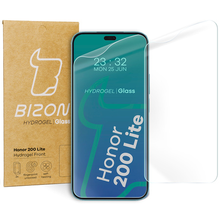 Folia hydrożelowa na ekran Bizon Glass Hydrogel Front do Honor 200 Lite, 2 sztuki