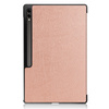 Etui Bizon Case Tab Croc do Galaxy Tab S10 Ultra / S9 Ultra, różowozłote
