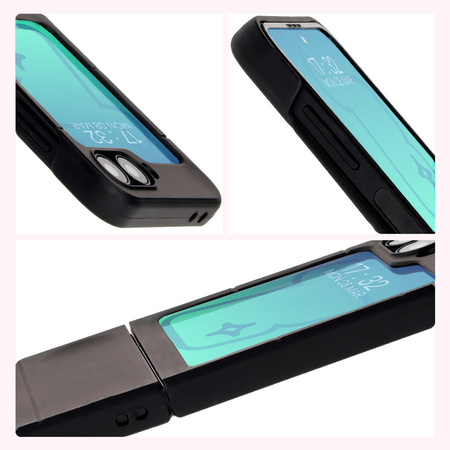 Pancerne etui Bizon Case Tur do Galaxy Z Flip6, czarne