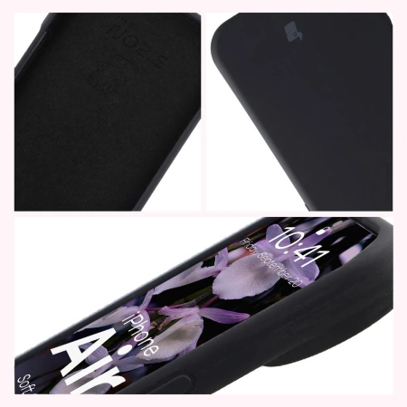 Silikonowe etui Bizon Soft Case do iPhone Air, czarne
