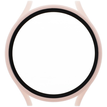 Etui Bizon Case+Glass do Galaxy Watch 5 44mm, różowe