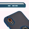 Etui z uchwytem na palec Bizon Case Hybrid Ring do Galaxy Xcover7, przydymione z granatową ramką