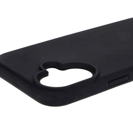 Silikonowe etui Bizon Soft Case do iPhone 16, czarne