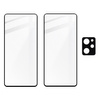 2x Szkło + szybka na aparat Bizon Edge 2 Pack do Poco X5 Pro