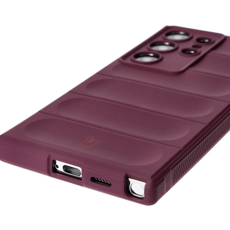 Pancerne etui Bizon Case Tur do Galaxy S24 Ultra, burgundowe