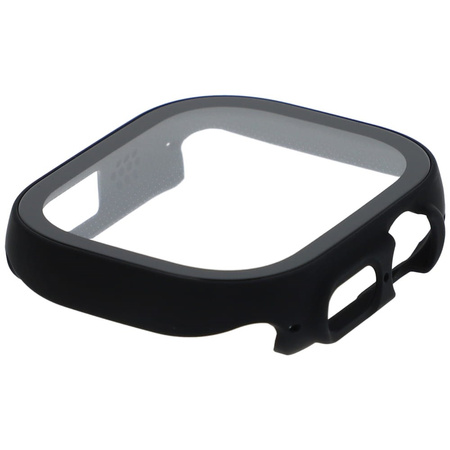 Etui Bizon Case+Glass do Apple Watch Ultra 49mm, czarne