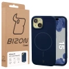 Silikonowe etui z pierścieniem magnetycznym Bizon Soft Case Magnetic do iPhone 15, granatowe