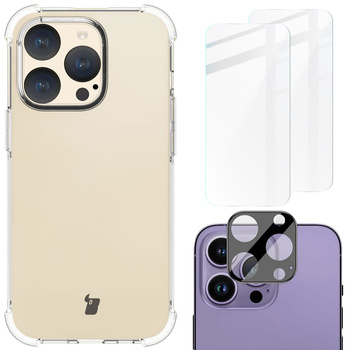 Etui Bizon Case Clear Pack do iPhone 15 Pro, przezroczyste
