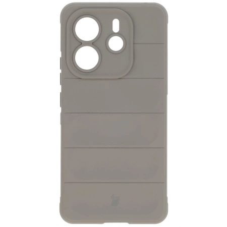Pancerne etui Bizon Case Tur do Xiaomi Redmi Note 14 4G, jasnoszare