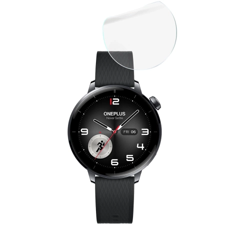 Folia hydrożelowa na ekran Bizon Glass Watch Hydrogel Duo do OnePlus Watch 3 43 mm, 2 sztuki