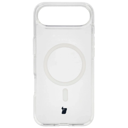 Etui z pierścieniem magnetycznym Bizon Case CrystalO do iPhone Air, przezroczyste