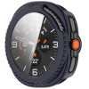 Etui ze szkłem do zegarka Bizon Case+Glass Watch do Samsung Galaxy Watch 8 Classic 46 mm, niebieskie