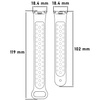 Pasek Bizon Strap Watch Octo do Xiaomi Mi Smart Band 8, zielono-biały