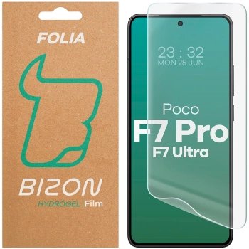 Folia hydrożelowa na ekran Bizon Glass Hydrogel Front do Xiaomi POCO F7 Pro / F7 Ultra, 1 sztuka