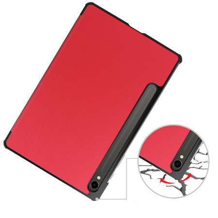 Etui Bizon Case Tab Croc do Galaxy Tab S10 Lite / S9, czerwone