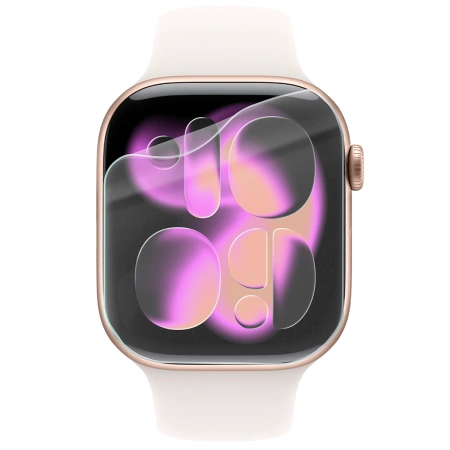 Folia hydrożelowa na ekran Bizon Glass Watch Hydrogel Duo do Apple Watch 11 / 10 (46mm), 2 sztuki