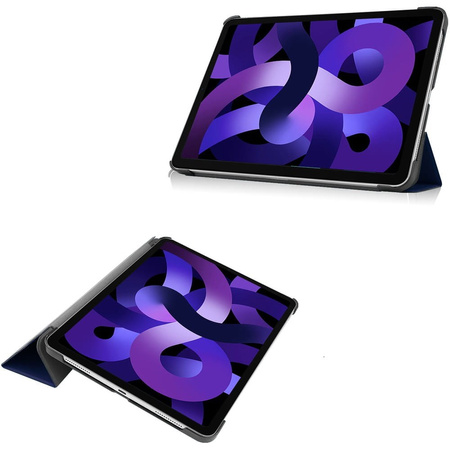 Etui Bizon Case Tab Croc do iPad Air 6 / Air 5 / Air 4, granatowe
