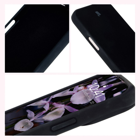 Silikonowe etui Bizon Soft Case do iPhone 16, czarne
