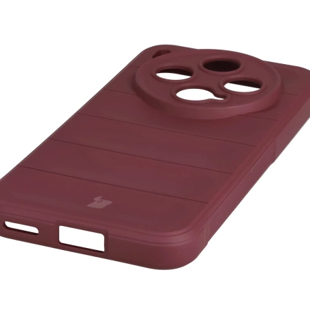 Pancerne etui Bizon Case Tur do Vivo X300, burgundowe