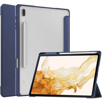 Etui Bizon Case Tab Clear Matt do Galaxy Tab S8 Plus / S7 Plus / S7 FE, granatowe