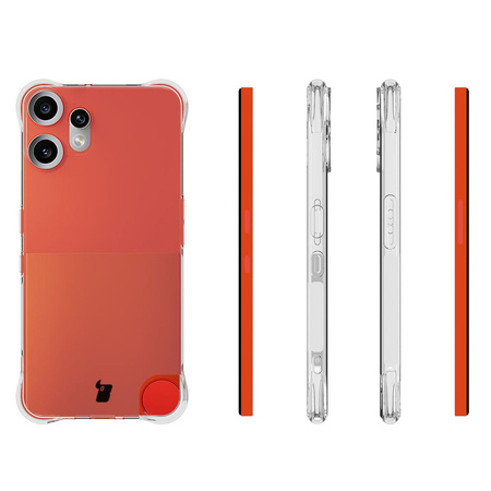 Elastyczne etui + 2x folia na ekran Bizon Case Clear Pack do Nothing CMF Phone 2 Pro