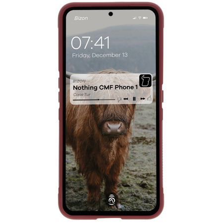 Pancerne etui Bizon Case Tur do Nothing CMF Phone 1, ciemnofioletowe