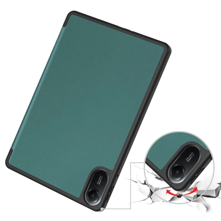 Etui z klapką Bizon Case Tab Lizard do Xiaomi Redmi Pad 2, ciemnozielone