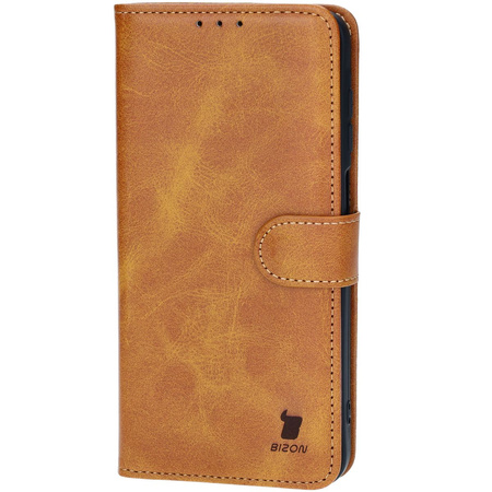 Etui z klapką Bizon Case Pocket do Galaxy A16 4G/5G, brązowe