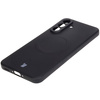 Silikonowe etui z pierścieniem magnetycznym Bizon Case Silicone Magnetic Sq do Galaxy A56 5G, czarne