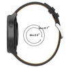 Pasek skórzany do smartwatcha, Bizon Strap Watch Casual, Quick Release 22 mm, czarny