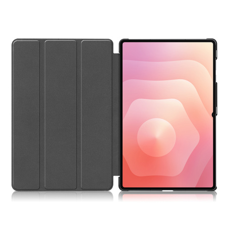 Etui z klapką Bizon Case Tab Croc do Galaxy Tab S11 Ultra, granatowe