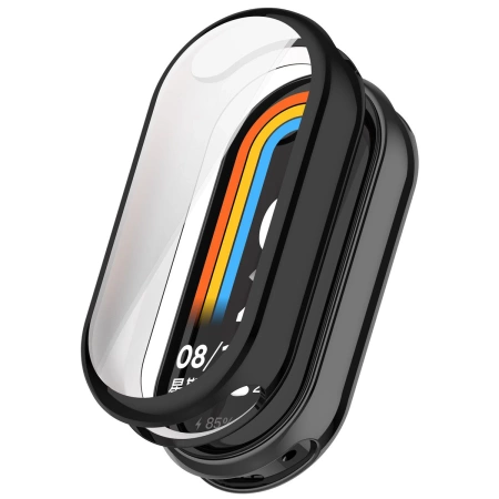 Etui z osłoną ekranu Bizon Case Watch Felipe do Xiaomi Smart Band 10, czarne