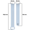 Silikonowy pasek Bizon Strap Watch Dots do Xiaomi Smart Band 10 / 9 / 9 NFC / 8, jasnoniebieski