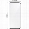 Szkło hartowane z ramką do łatwej aplikacji Bizon Glass Aplikator do iPhone 16 Pro Max, 2 sztuki
