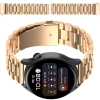 Pasek ze stali nierdzewnej do smartwatcha, Bizon Strap Watch Aura, QuickRelease 20 mm, różowozłoty