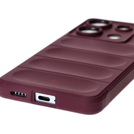 Pancerne etui Bizon Case Tur do Xiaomi Poco X6 / Xiaomi Redmi Note 13 Pro 5G, burgundowe