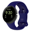 Silikonowy pasek Bizon Strap Watch Silicone S do Google Pixel Watch 3 (45mm), szafirowy