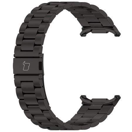 Pasek ze stali nierdzewnej Bizon Strap Watch Aura do Galaxy Watch Ultra 2 / 1, czarny